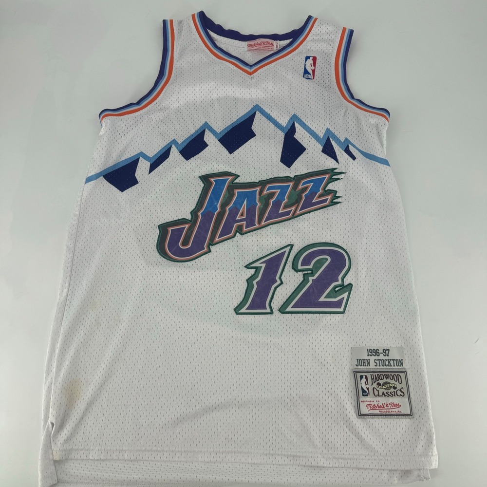 Mitchell & Ness John Stockton Utah Jazz 1996-97 Hardwood Classics Jersey Size L